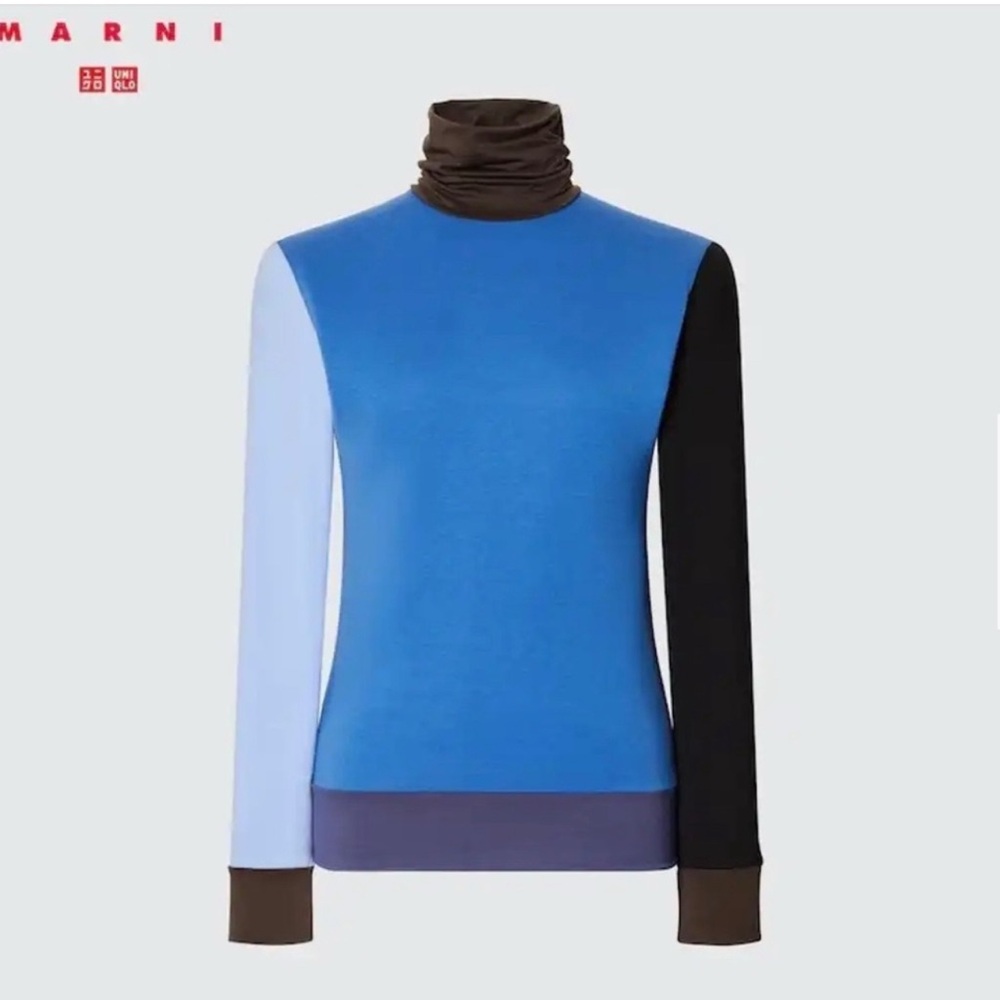 Marni x Uniqlo Heattech Long Sleeve multi color Top - Small